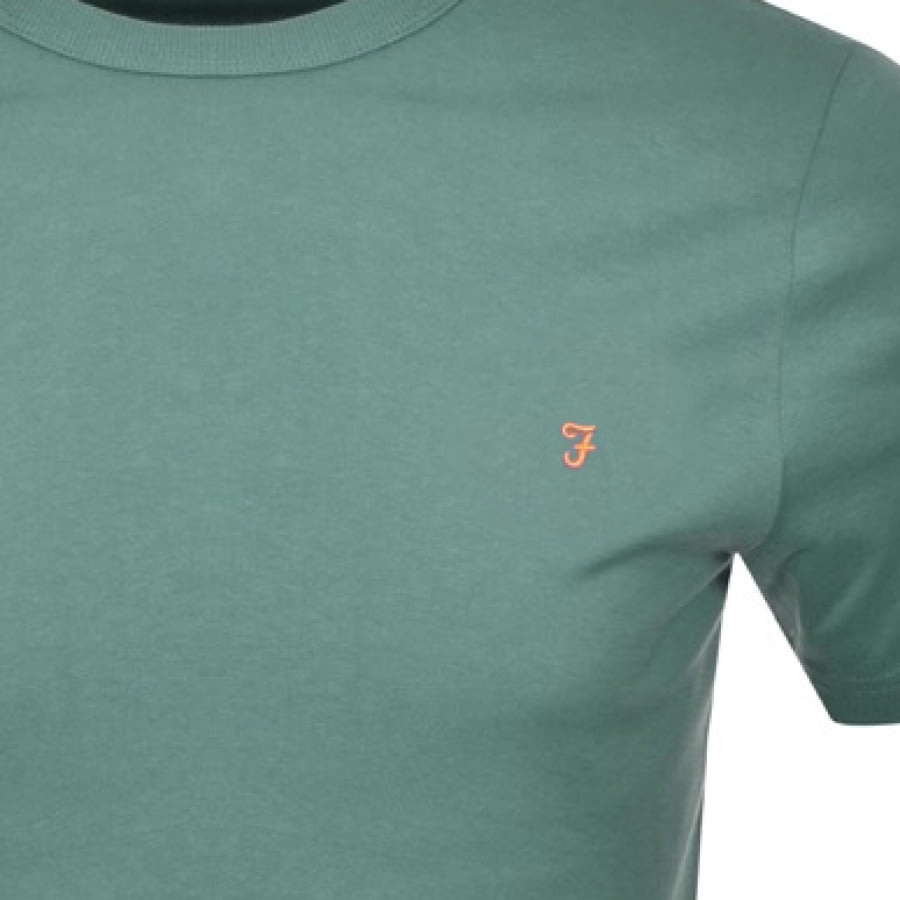 Alternative Image for ProductFarah Vintage Danny Short Sleeved T Shirt Green3